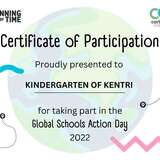 Certificate of Participation